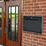 17X12X3.5" Metal Suggestion Box Key Rent Check 12X0.5" Slot Offering Wallmount 15132-special