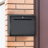 17X12X3.5" Metal Suggestion Box Key Rent Check 12X0.5" Slot Offering Wallmount 15132-special