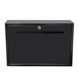 17X12X3.5" Metal Suggestion Box Key Rent Check 12X0.5" Slot Offering Wallmount 15132-special