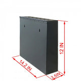 Metal Suggestion Box Mailbox Drop Box Locking Collection Box Donation Wall Mount