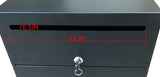 Metal Suggestion Box Mailbox Drop Box Locking Collection Box Donation Wall Mount