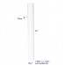 FixtureDisplays? Clear Acrylic Tube 2¡±(nominal) Diameter (1.9685 exact outside dim) x 24 Long,5/64 (2mm) Wall Open Ended 15137-24-1PK