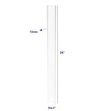 FixtureDisplays? Clear Acrylic Tube 2¡±(nominal) Diameter (1.9685 exact outside dim) x 24 Long,5/64 (2mm) Wall Open Ended 15137-24-4PK