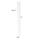 FixtureDisplays? Clear Acrylic Tube 2¡±(nominal) Diameter (1.9685 exact outside dim) x 36 Long,5/64 (2mm) Wall Open Ended 15137-36-1PK