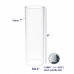 FixtureDisplays? Clear Acrylic Tube 2¡±(nominal) Diameter (1.9685 exact outside dim) x 6 Long,5/64 (2mm) Wall Open Ended 15137-6-4PK