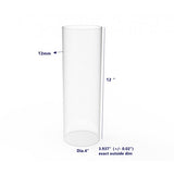 Clear Acrylic Tube 4¡± (nominal) Diameter (3.937 exact outside dim) x 12 Long, 5/64(2mm) Wall Open Ended 15139 12 4PK
