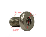 FixtureDisplays? Button Head Socket Cap Screws M6x10mm Pitch 1.00mm  20PK 15146-20PK