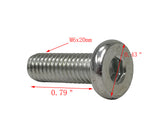 FixtureDisplays? Button Head Socket Cap Screws M6x20mm Pitch 1.00mm  20PK 15148-20PK