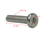 FixtureDisplays? Button Head Socket Cap Screws M6x25mm Pitch 1.00mm  20PK 15149-20PK