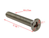 FixtureDisplays? Phillips Flat Head Screws M4x25mm Pitch 0.7mm  20PK 15162-20PK