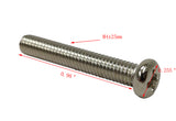 FixtureDisplays? Phillips Round Head Screws M4x25mm Pitch 0.7mm  20PK 15168-20PK