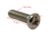 FixtureDisplays? Phillips Round Head Screws M3x15mm Pitch 0.5 20PK 15171-20PK
