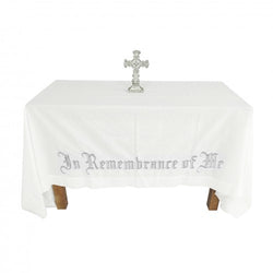 In Remembrance of Me Altar Frontal Holy Communion Table Colth Cover 52X96" 15173