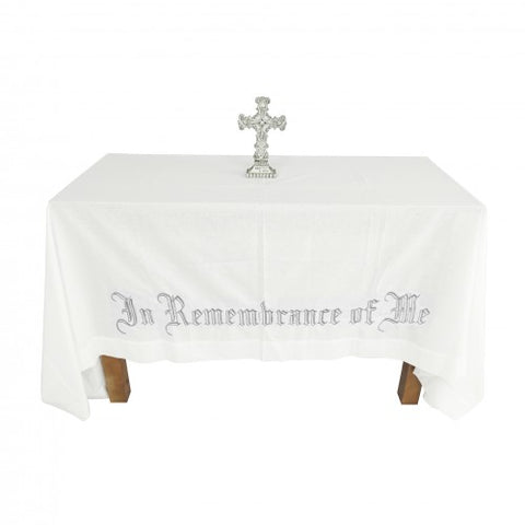 In Remembrance of Me Altar Frontal Holy Communion Table Cloth Cover 52X96" 15173