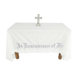 In Remembrance of Me Altar Frontal Holy Communion Table Cloth Cover 52X96