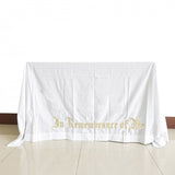 FixtureDisplays® Large "In Remembrance of Me" Embroidery Altar Frontal Holy Communion Table Cloth Cover 52X96" Gold Encriptions 15174