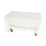 In Remembrance of Me Altar Frontal Holy Communion Table Cloth Cover 52X96