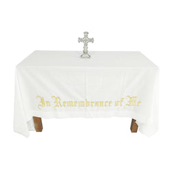 In Remembrance of Me Altar Frontal Holy Communion Table Cloth Cover 52X96