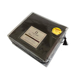 Queen Size Sheets Set Egyptian Cotton 1800 Count No Pill Cover Sheet Pillow Case 15177 Chocolate