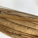Queen Size Sheets Set Egyptian Cotton 1800 Count No Pill Cover Sheet Pillow Case 15177 Gold