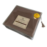Queen Size Sheets Set Egyptian Cotton 1800 Count No Pill Cover Sheet Pillow Case 15177 Mocha