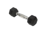 Rubber Dumbbell in Pair   with Metal Handles Pair of two 5 lbs Dumbbells