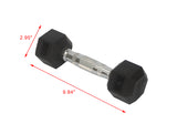 Rubber Dumbbell in Pair   with Metal Handles Pair of two 5 lbs Dumbbells