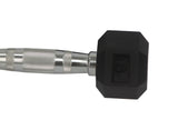 Rubber Dumbbell in Pair   with Metal Handles Pair of two 5 lbs Dumbbells