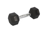 Rubber Dumbbell in Pair   with Metal Handles Pair of two 5 lbs Dumbbells