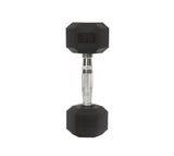 Rubber Dumbbell in Pair   with Metal Handles Pair of two 5 lbs Dumbbells