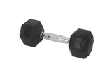 Rubber Dumbbell in Pair   with Metal Handles Pair of two 5 lbs Dumbbells