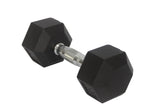 20 Lbs Metal Rubber Dumbbell in Pair Workout Training Exercise