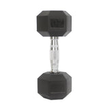 20 Lbs Metal Rubber Dumbbell in Pair Workout Training Exercise