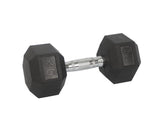 30 Lbs Metal Rubber Dumbbell in Pair Workout Training Exercise