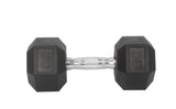 30 Lbs Metal Rubber Dumbbell in Pair Workout Training Exercise