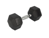 30 Lbs Metal Rubber Dumbbell in Pair Workout Training Exercise