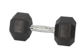30 Lbs Metal Rubber Dumbbell in Pair Workout Training Exercise