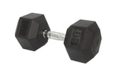 50 Lbs Metal Rubber Dumbbell in Pair Workout Training Exercise