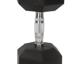 50 Lbs Metal Rubber Dumbbell in Pair Workout Training Exercise