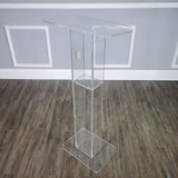 18"W X 12"D X 42.5" H Acrylic Podium Plexiglass Church Pulpit School Lectern 15198