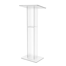 18W X 12D X 42.5 H Acrylic Podium Plexiglass Church Pulpit School Lectern