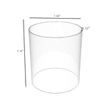 7.1Outside Diameter Tube 7.8 Tall Wall Thickness 1/8 Plexiglass Large Tube