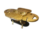 Wine Caddie Serving Tray Condiment Glass Caddy Nook Party Serving Tray 15206