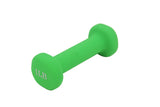 Neoprene Coated Dumbbell Weights 1 Pounds Single Pack Blue Soft Hex Ends 1PC