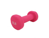 Neoprene Coated Dumbbell Weights 3 Pounds Single Pack Blue Soft Hex Ends 1PC