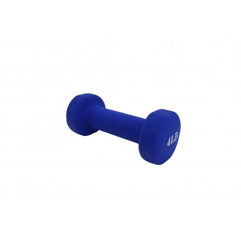 Women's Neoprene Coated Dumbbell  Workout Weight 4LBS BLUE Color
