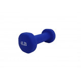 Women's Neoprene Coated Dumbbell  Workout Weight 4LBS BLUE Color