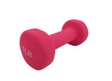 Neoprene Coated Dumbbell Weights 5 Pounds Single Pack Blue Soft Hex Ends 1PC