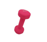 Neoprene Coated Dumbbell Weights 5 Pounds Single Pack Blue Soft Hex Ends 1PC