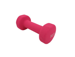 Neoprene Coated Dumbbell Weights 5 Pounds Single Pack Blue Soft Hex Ends 1PC